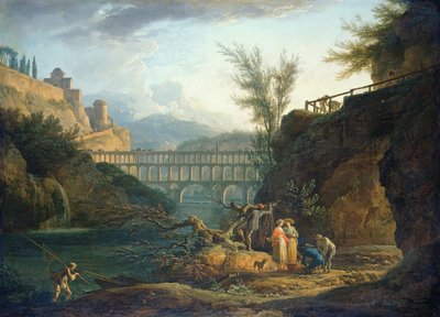Middag, 1760 door Claude Joseph Vernet